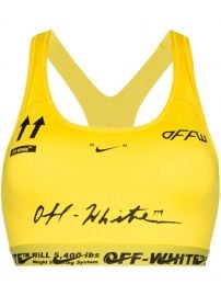 logo print sports bra at Farfetch